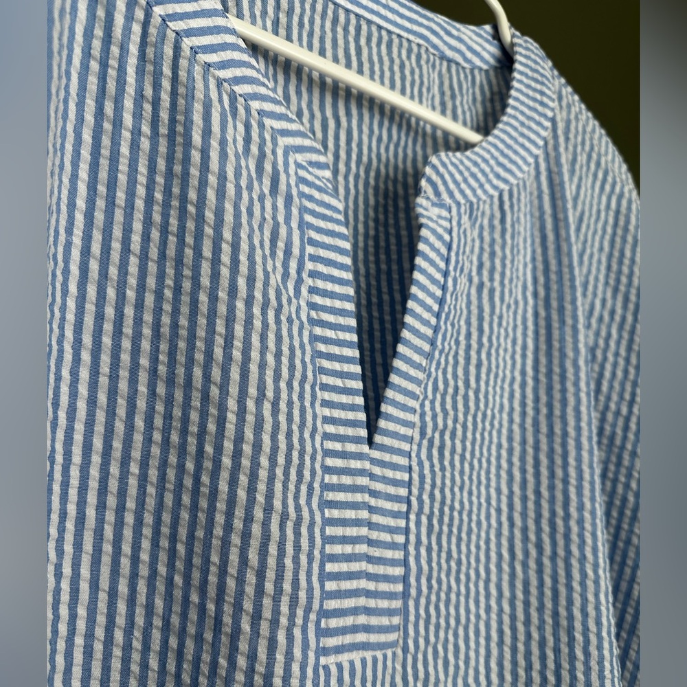 Cupshe | Resort Wear Striped Tunic | Swim Coverup | Cotton Blend | Size Small